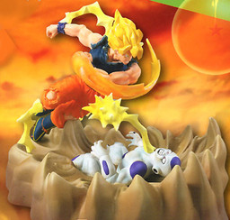 Freezer - Final Form, Son Goku SSJ (Soft Vinyl Vignette), Dragon Ball Z, MegaHouse, Pre-Painted